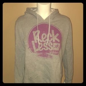 Young and reckless gray hoodie